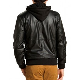 Mens Stylish Real Leather Bomber Jacket