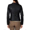 Cool Slim Fit Womens Designer Black Leather Jacket