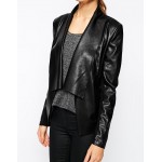 Stylish Pure Genuine Soft Black Leather Jacket for Womens