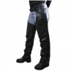 Braided Black Leather Chaps Pants for Women