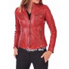 Best Real Womens Red Leather Jacket