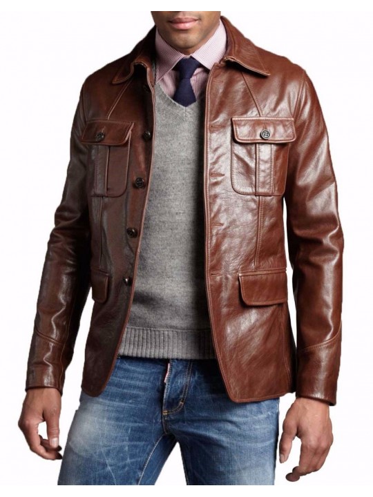 Men's Leather Shirts Online | ZippiLeather
