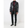 Men's Genuine Real Soft Black Leather Long Jacket Trench Coat
