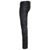 Male Classic Loose Fit Real Black Leather Pants