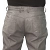 Mens Smart Casual Gray Leather Trousers Jeans Pants