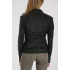 Women Real Black Suede Leather Blazer Jacket Coat