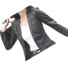 Womens Trendsetting Real Sheepskin Black Leather Blazer Coat