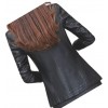Womens Trendy Real Sheepskin Black Leather Blazer Coat