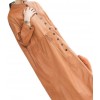 Womens Timeless Fashion Genuine Sheepskin Brown Long Leather Trench Coat