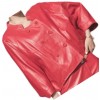 Womens Incredible Design Outwear Real Lambskin Red Leather Top