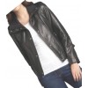 Girls Trendy Fashionable Original Sheepskin Black Leather Jacket