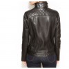 Womens Slim Fit Pure Soft Black Leather Jacket