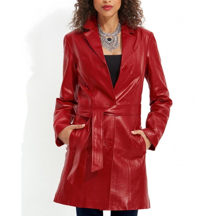 women's genuine leather blazers