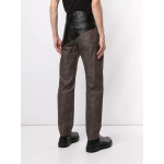 Blending Style: Leather and Denim Hybrid Pants for Men