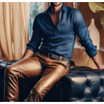Unleash Your Bold Side: Style with Men's Dark Brown Leather Pants