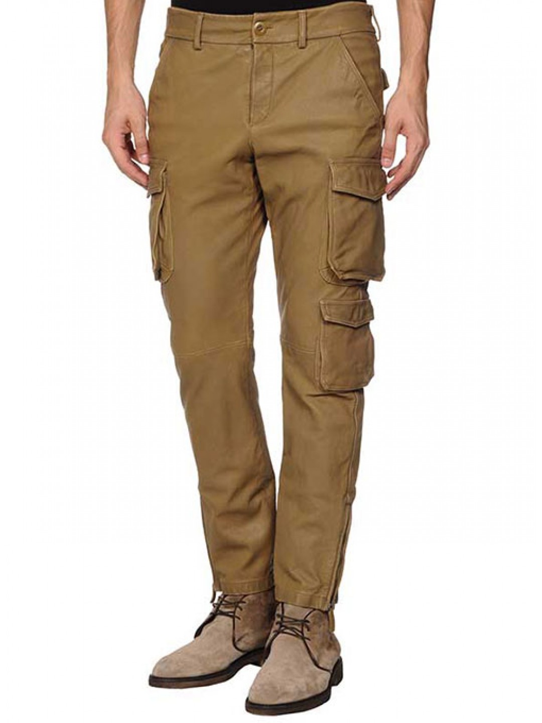 Bershka parachute cargo trousers in brown | ASOS