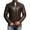Designer Look Genuine Lambskin Leather Jacket for Men
