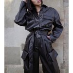 How do you Style a Baggy Leather Jumpsuit?