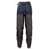 Mens Naked Pocket Black Leather Riding Chaps 