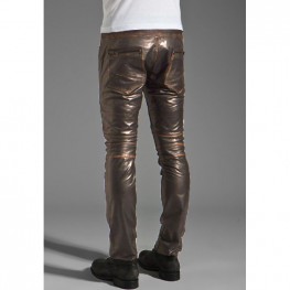 Rogue Leather Pants in Dark Brown for Men