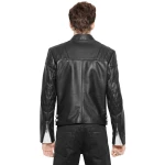 Black Leather biker Jacket for Men