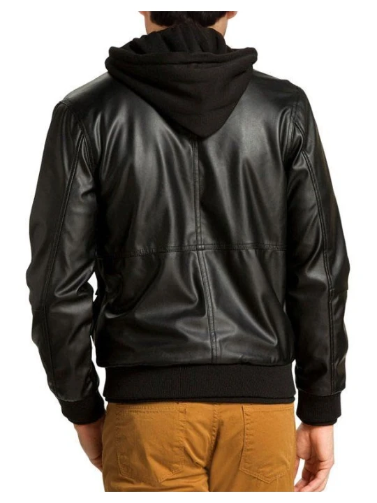 Mens Stylish Real Leather Bomber Jacket