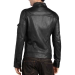 Genuine Design Mens Black Leather Jacket