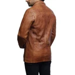 Leather Blazer Vintage Brown
