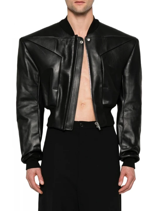 Edfu Flight Black Leather Jacket