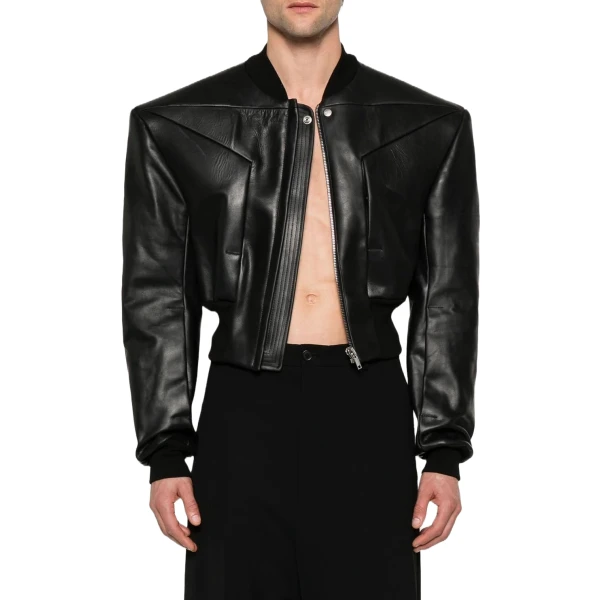 Edfu Flight Black Leather Jacket