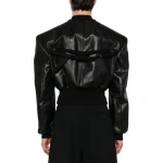 Edfu Flight Black Leather Jacket