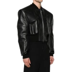 Edfu Flight Black Leather Jacket