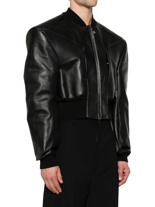 Edfu Flight Black Leather Jacket