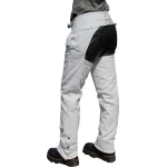 Hidden Zipper White Leather Chaps