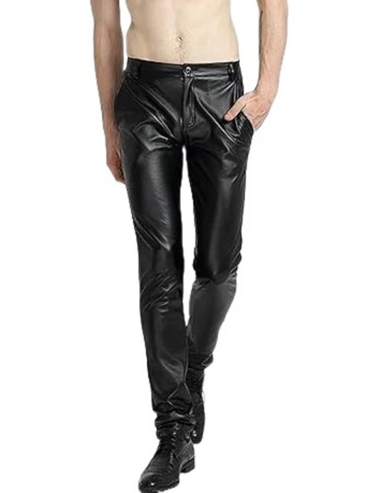 Black Leather Skinny Pants