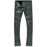 Cargo Green Leather Pants