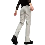 Front Lace Up Cream Leather Pants