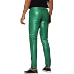 Green Leather Skinny Trouser