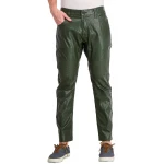 Green Leather Trousers