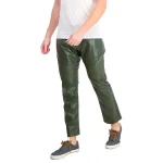 Green Leather Trousers