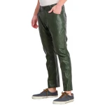 Green Leather Trousers