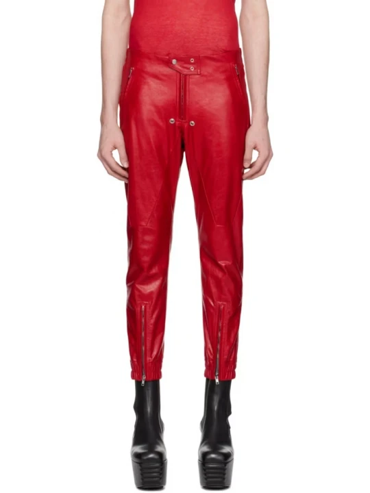 Red Leather Pants