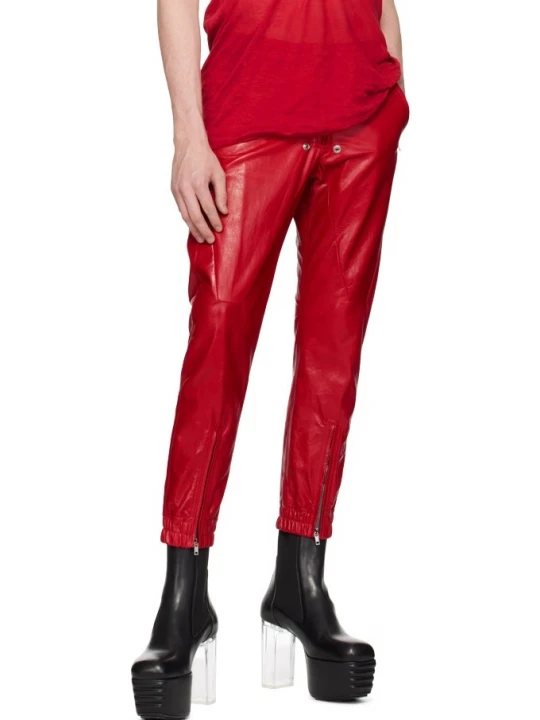 Red Leather Pants
