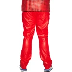 Skinny Fit Red Leather Trouser