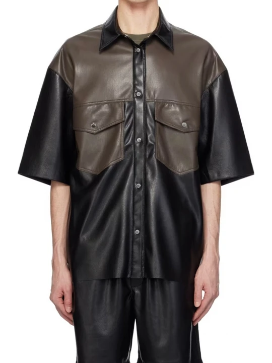 Black & Brown Shirts In Leather