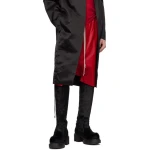 Elasticated Waist Red Leather Shorts