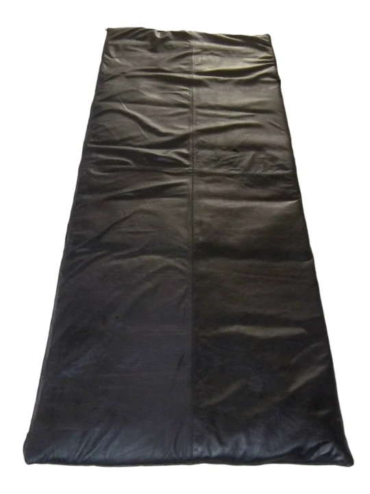 Real Leather Zipper Envelope Outdoor Travel Camping Sleeping Bag With Carry Straps