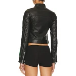Multicolor Leather Moto Jacket