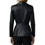 Notch Collar Black Leather Moto Jacket