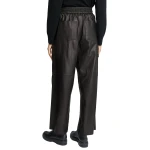 Cargo Black Leather Trousers